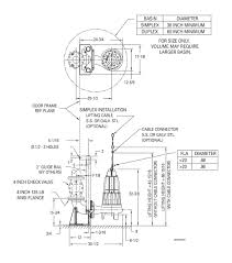 Pump installation and wiring diagram. Zoeller Pump Company 600 Series Sewage Pumps