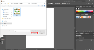Insert Image In Illustrator How To Insert Or Import Images In Illustrator Select file then save for web to save the file in.png format.