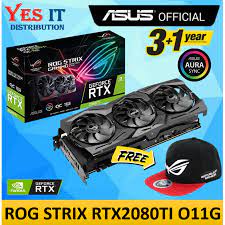 Rm 4,599 / ~us$ 1,149. Asus Rog Strix Geforce Rtx 2080 Ti Oc Edition 11gb Gddr6 Graphic Card Rog Strix Rtx2080ti O11g Gaming Free Rog Cap Shopee Malaysia