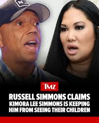 Russell Simmons claims his ex-wife won't let him see his kids ... alleging  she's using them as leverage to keep him from taking legal action against  her.