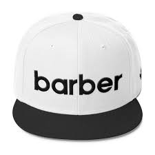 Classic Barber Sports Logo Wool Blend Snapback Black Logo Barber Barber Accessories Outfits With Hats