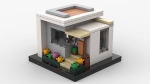 Lego Moc 10x10 Modern Tiny House With Interior By Mfenn1997 Rebrickable Build With Lego See more ideas about lego house, lego, legos.