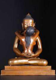 There, the embraced posture represents the divine strength of creation. Sold Nepali Yab Yum Buddha Shakti Statue 23 1ns1 Hindu Gods Buddha Statues