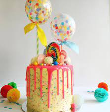 2 1 Chocolate To Heavy Cream Microwave Cream Add Chocolate Add Color Drizzle Recipe Drip Cakes Carnival Cakes Novelty Birthday Cakes