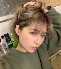岡奈なな子 on instagram 髪色落ちちゃった 女性俳優 髪 色 女性