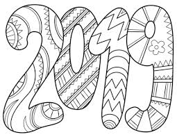 Plus, it's an easy way to celebrate each season or special holidays. 2019 Text Coloring Page New Year Coloring Pages Coloring Pages Free Printable Coloring Pages