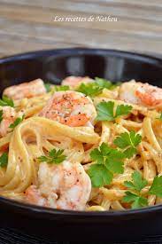 Pates Linguine Aux Crevettes Sauce Cremeuse A L Ail Paprika Fume Et Citron Recettes De Cuisine Recette De Plat Pates Linguine