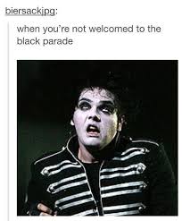 When I Was A Young Boy My Father Took Me Into The City To See A Marching Band He Said Sherlock Sherls Calm Down My Chemical Romance Romance Black Parade