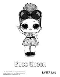 Cool coloring «doll lol kitty queen», which you can print on an a4 sheet or color online. Boss Queen Coloring Page Lotta Lol Mandala Coloring Pages Lol Coloring Lol Coloring Pages