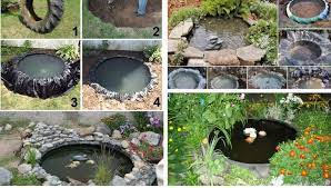 How To Make A Small Diy Pond From A Tire For Your Garden My Desired Home Diy Pond Diy Ponds Backyard Diy Garden Fountains
