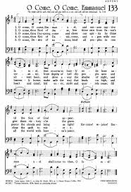 O Come O Come Emmanuel Catholic Hymns Hymn Sheet Music Christmas Carols Songs