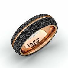 Black And Rose Gold Mens Ring Pin By American Tungsten On Hot Schmaltz In 2020 Mens Wedding Rings Black Mens Wedding Rings Rings For Men