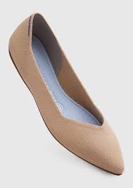 Defire women's flats pointed toe black knit flats shoes ballet flat loafer shoes black business work flats. Rothy S The Merino Point Camel Shoes