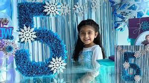 Setting up a frozen 2 party doesn't need to take a lot of time or money! 3d Number Letter For Frozen Birthday Decoration Frozen Theme Birthday Party At Home Youtube