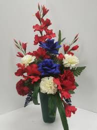 Maybe you would like to learn more about one of these? Patriotic Cemetery Vase Silk Floral Arrangement In Moberly Mo Knot As It Seems Flowers And Gifts Llc