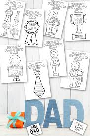 8 free printable father s day cards to color that dad will love