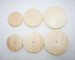 1 8 10 12 Inch Wood Circles 3 4 Thick Wooden Etsy Wood Circles Wooden Wood Disc