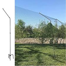 Place the net over bushes. Buy One Step Deer Fence Posts No Equipment Or Tools Required 4 Sturdy Steel Posts For For Use With 7 Ft Deer Netting Or Fence Y Brackets Hold Netting In Place