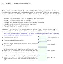 Please enter your address, city, state or zip code, so that we can display the businesses near you. Solved Pa 4 4 Mr K S Is A Very Popular Hair Salon It Chegg Com