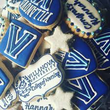 Villanova Cookies Basketball Cookies Graduation Party Cookies