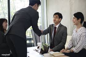 Download Premium Image Of Japanese Businessmen Having An Agreement 11445 Business Man Japanese Business Advertising Design