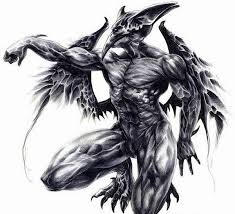 This unlike the others is a very traditional looking gargoyle tattoo. Cool Calm Muscular Sitting Gargoyle Tattoo Design Tattooimages Biz