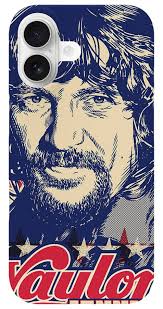 Waylon Jennings Pop Art iPhone Case by Jim Zahniser