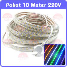 Daftar harga kabel listrik supreme nyy, nym, nya, nyfgby, nyrgby. Lampu Led Strip Selang 10m Hias Plafon Etalase Gapura Pohon 220v Smd 5050 Fullset Langsung Pakai Shopee Indonesia