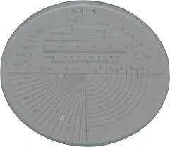 Spi 1 Inch Diameter Optical Comparator Chart And Reticle 06555056 Msc Industrial Supply