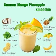 Banana Mango Pineapple Smoothie By Smoothieplan In 2020 Mango Pineapple Smoothie Pineapple Smoothie Pineapple Banana Smoothie
