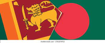 Sri lanka vs bangladesh, bangladesh tour of sri lanka, 2021. Sri Lanka Bangladesh Flags Two Vector Stock Vector Royalty Free 1701874915