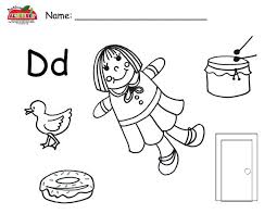 Black And White Objects For Nursery Letter D Objects Worksheet Letter Recognition Worksheets Printable Preschool Worksheets Preschool Worksheets