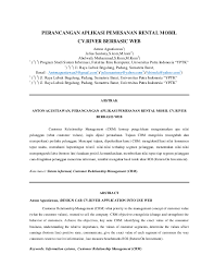 Pdf Perancangan Aplikasi Pemesanan Rental Mobil Cv River Berbasic Web Heru Palino Academia Edu