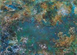 I originally had an abstract piece on this canvas, but although i liked some parts of the abstract, i was not happy with the whole piece. Coral Reef I Painting By Patylene Artmajeur