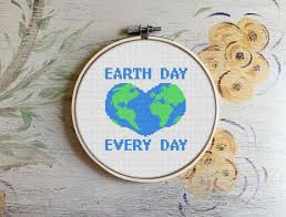 Browse and download free cross stitch patterns. Earth Day Love Cross Stitch Pattern Cross Stitch