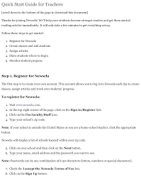 With the introduction of emerging tools of teaching students are easily and quickly boosting their knowledge. Https Www Sps186 Org Downloads Table 81434 Quick 20start 20guide 20for 20teachers 20 E2 80 93 20newsela 20 7c 20learning 20 20support