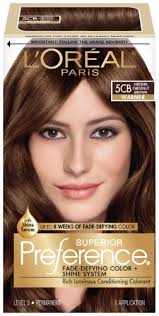 L Oreal Paris Superior Preference Fade Defying Color Shine System 5cb Medium Chestnut Brown 1 Kit Medium Chestnut Brown Chestnut Brown Hair Loreal Paris