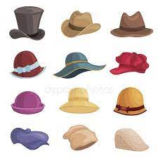 Men And Women Hats Flat Vector Illustrations Set Stock Vector Affiliate Hats Flat Men Women Ad Hats For Women Hat Designs Women S Headwear