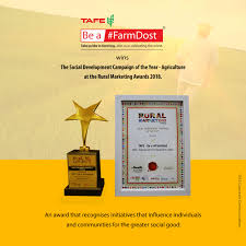 Tafe Be A Farmdost Has Been Awarded The Social Development Campaign Of The Year Agriculture At Social Development Social Campaign Corporate Communication