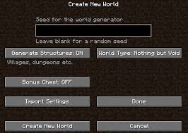 How to create a void world in minecraft for skyblock etc. Tutorial Generator Types Fabric Wiki