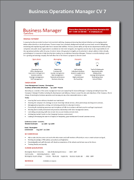 Business Operations Manager Cv 7 Example Operations Management Business Operations Management