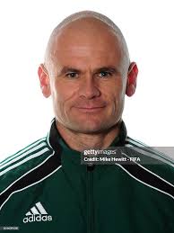 Referee Michael Hester of New Zealand poses during the official FIFA...  News Photo