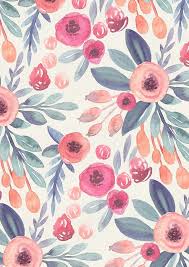 Love In Pink By Irtsya Floral Pattern Wallpaper Floral Wallpaper Iphone Watercolor Wallpaper