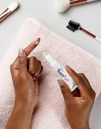 4.wipe off with paper towel or towel Bliss Fuzz Off Facial Hair Removal Cream Asos