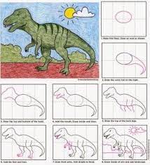 Ongelooflijk eenvoudig tekenen tutorials voor beginners veel mensen zeggen dat het tekenen van delen van. How To Draw A T Rex Art Projects For Kids Dinosaur Art Projects Dinosaur Art Drawing Lessons