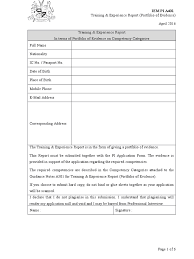 There are a couple of examples of reports which are commonly used by analysts and professionals to help lead a business to success. 3 Iem Pi A401 Portfolio Of Evidence On Competency Competence Human Resources Engineering
