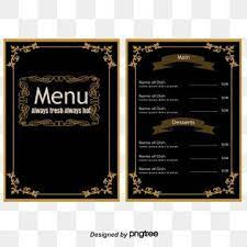 Vector Black Card Table Menu Clipart Hotel Recipes Hotels Menu Png Transparent Clipart Image And Psd File For Free Download Menu Card Design Red Business Cards Luxury Business Cards