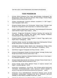 Kumpulan info penting untuk dosen (update 21 maret 2013) ‎ kumpulan tesis pendidikan matematika a. 218950639 Contoh Tesis Pendidikan Dan Tesis Manajemen Pendidikan