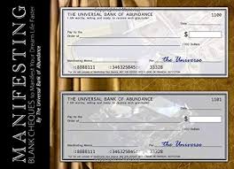 First of all, sending a blank check is usually a part of filling out a physical form. Amazon Com Manifesting Blank Cheques To Manifest Your Dream Life Faster Your Personal Secret Checkbook Journal With 50 Law Of Attraction Checks Beginner S Loa For Financial Freedom 9781989116524 Bank Of Abundance The Universal