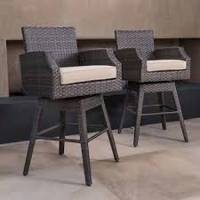 The colors and patterns can work to pull the decorating style together, while also providing comfortable seating for long summer evenings outside. Kingston 2 Piece Bar Chairs By Mission Hills Bar Chairs Patio Seating Home Decor